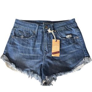 NWT Empyre Cleo Denim Cut Off Shorts Size 3